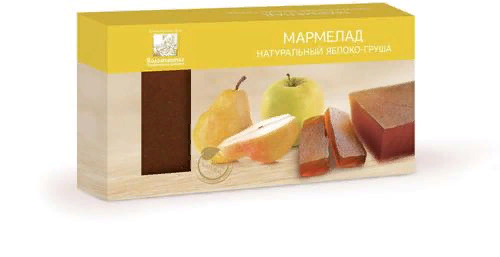№2 Мармелад пластовый 210г ЯБЛОКО-ГРУША в Надыме