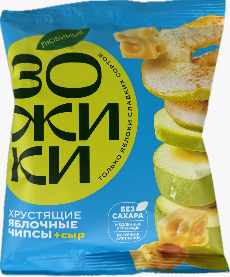  Зожики Яблочные чипсы с сыром, 25г  в Надыме